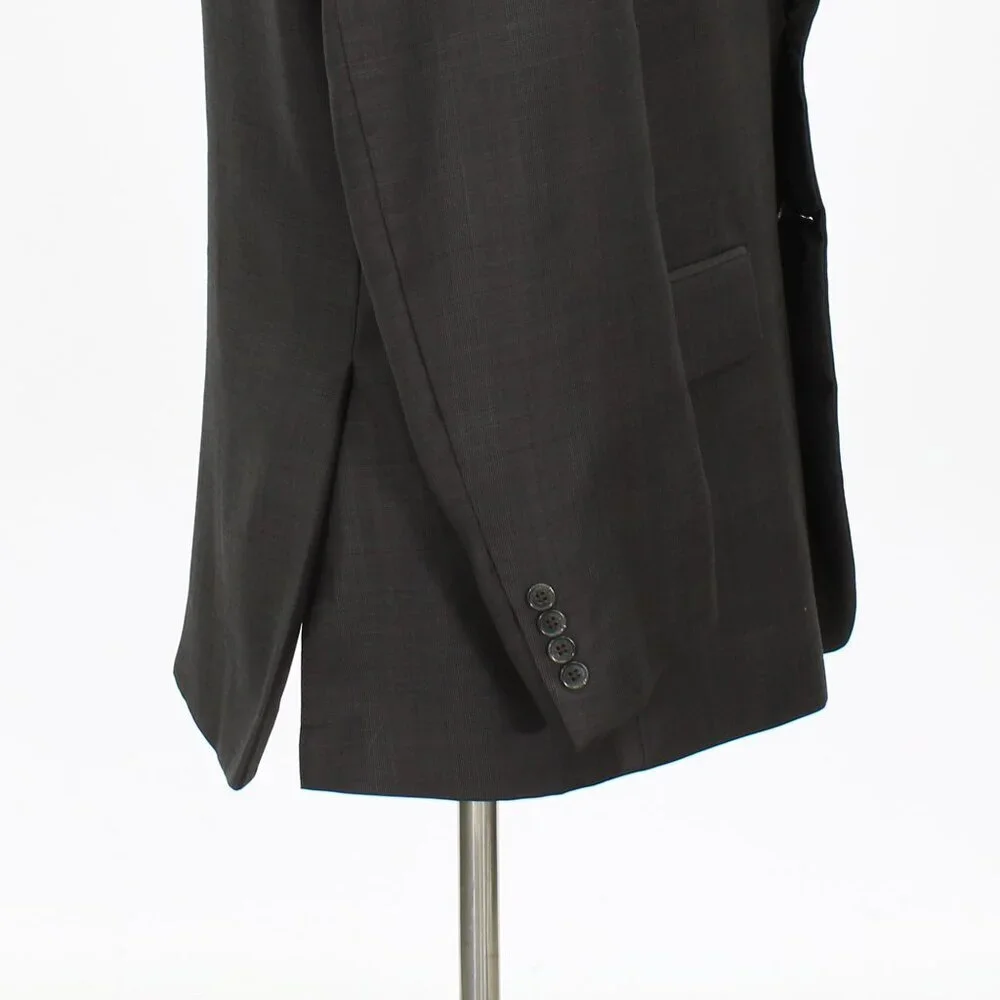 Jos. A. Bank 42R Brown Check 2-Button Sport Coat Blazer Jacket G122